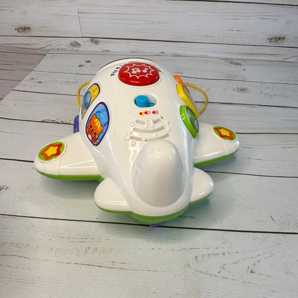 Vtech Fly & Learn Airplane Interactive Toy With Lights & Sounds Pull Toy Works - Picture 3 of 6